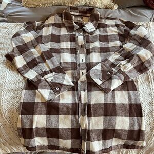 We The Free Brown and Cream Checkered Men's Shirt